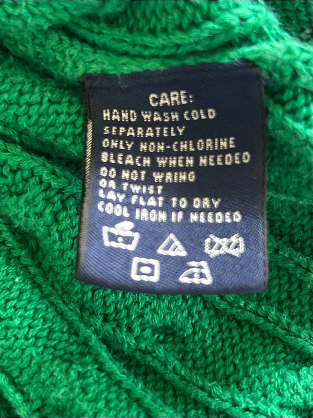 Ralph Lauren Sport Green Cable Knit Short Sleeve Sweater - Picture 6 of 6